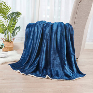 SHERPA BLANKET NAVY