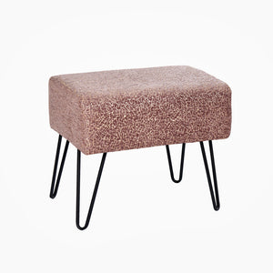 Jacquard Chenille Ottoman