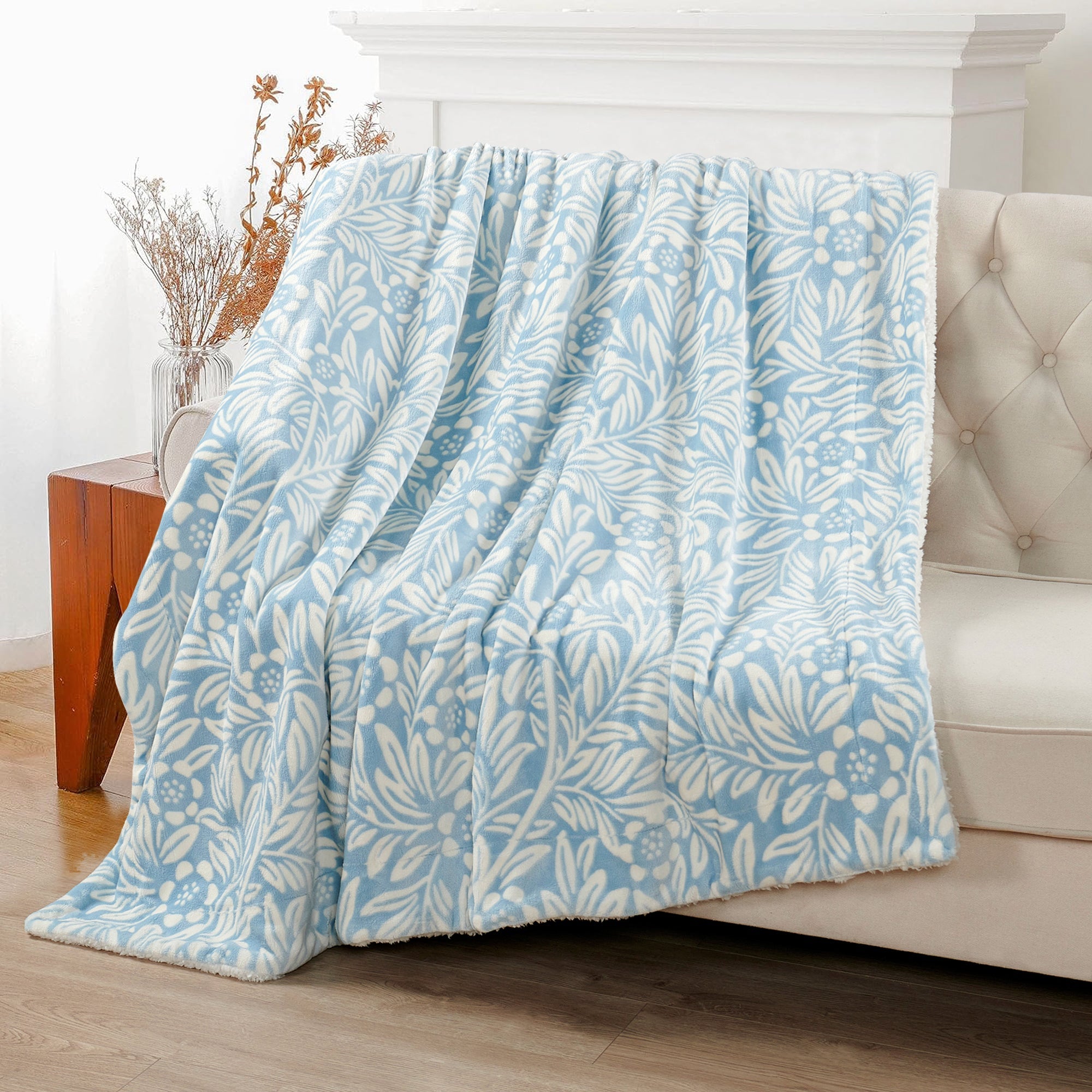 SHERPA BLANKET BLUE