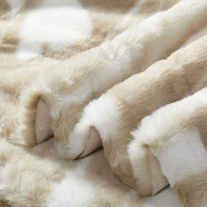 Beaver Faux Fur Throw