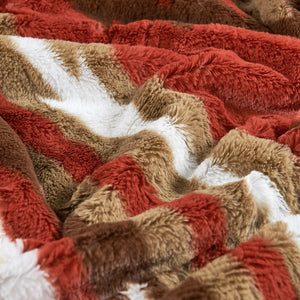 SOUTHWEST FAUX FUR SHERPA THROW