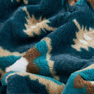 SOUTHWEST FAUX FUR SHERPA THROW