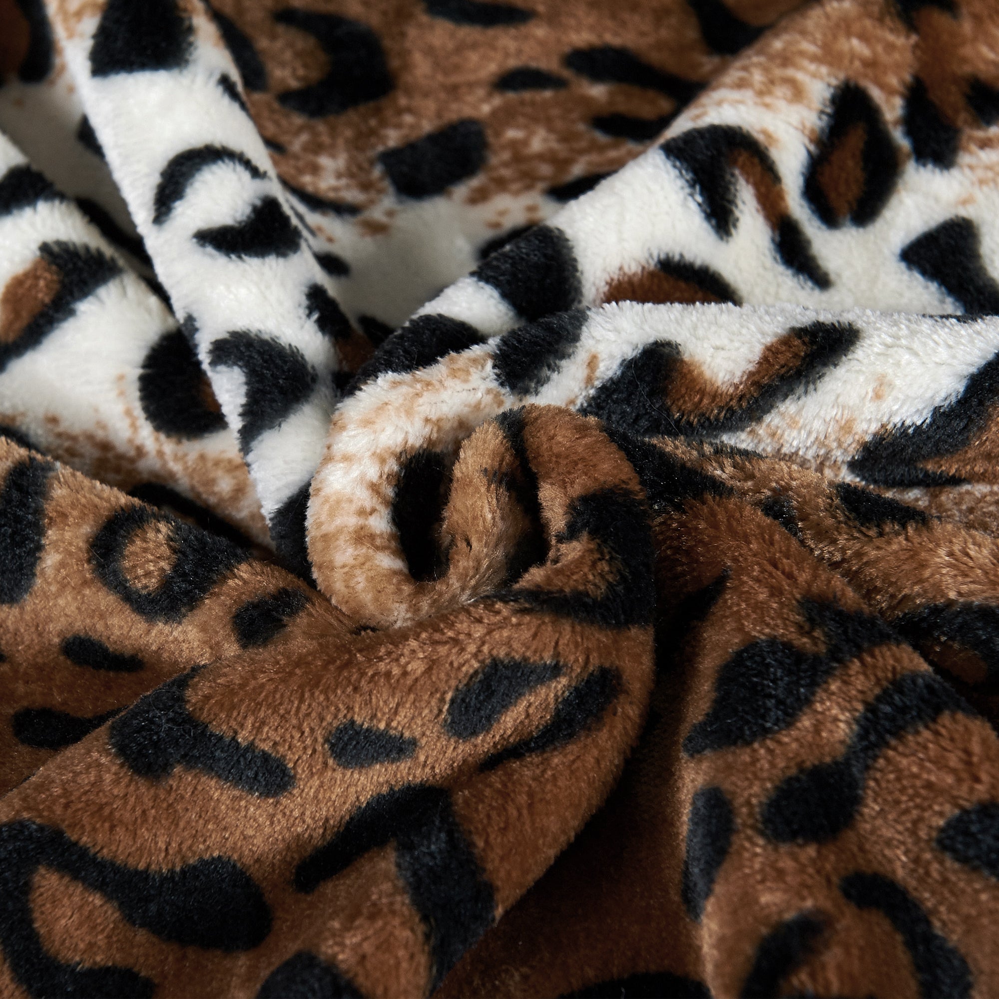 ANIMAL PRINT FLANNEL FLEECE BLANKET ST LEOPARD