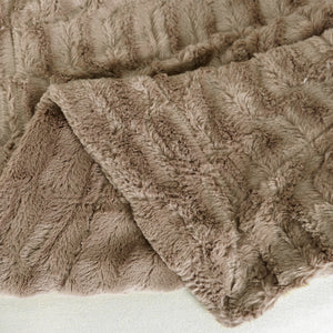 SAGA DOUBLE SIDED FAUX FUR THROW